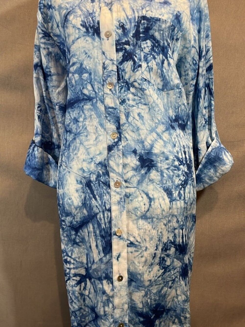 Karen Kane Woman’s Linen Shirt Dress Sz L